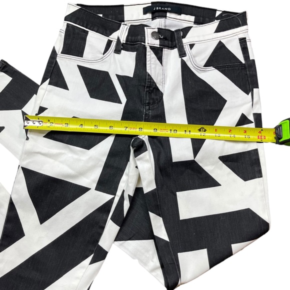 J Brand Super Skinny Black and White Cap Cant Print Womens Size 25 - Picture 14 of 15